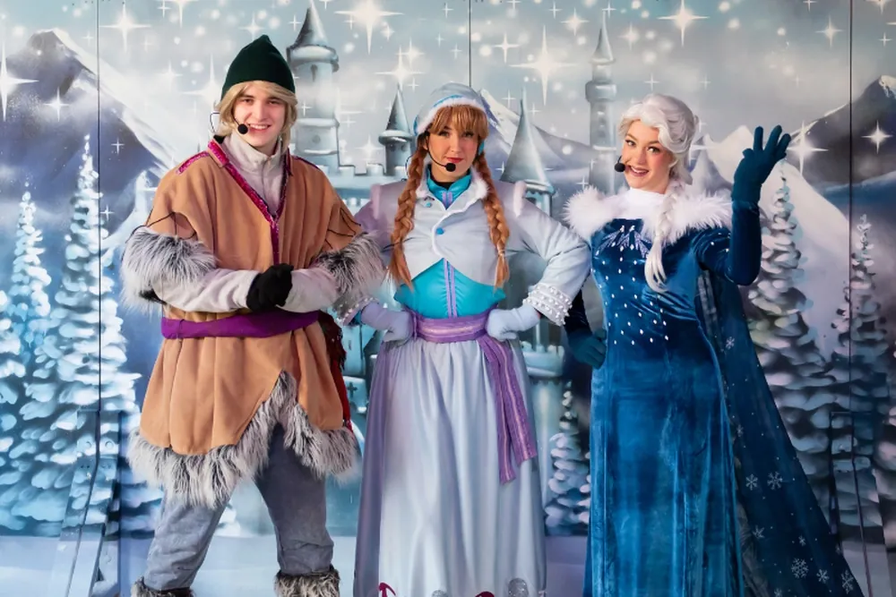The Snow Sisters performing at Frosty Tales Workshop